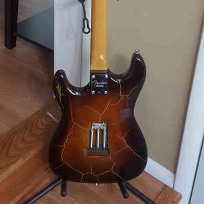 Logtown Guitars Custom Strat Style 2020 Tobacco/Rootbeer Gold Burst Lightning, image 6