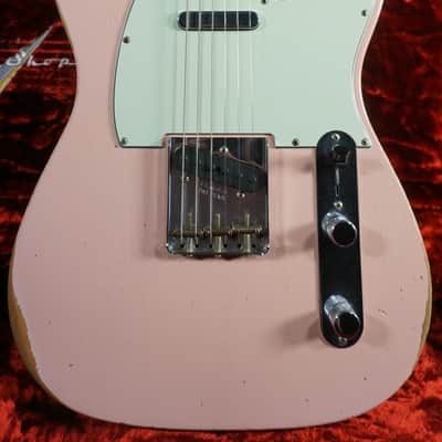 2019 Fender Custom Shop Limited Edition NAMM ‘63 Telecaster Relic Shell Pink Matching Headstock | 1-of-1 Custom Color Spec image 6