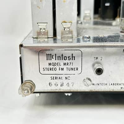 Vintage Mcintosh MR71 Tube Analog FM Stereo Tuner image 10