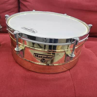 Latin Percussion Matador Series 14/15" Brass Timbales - Brass/Chrome image 3