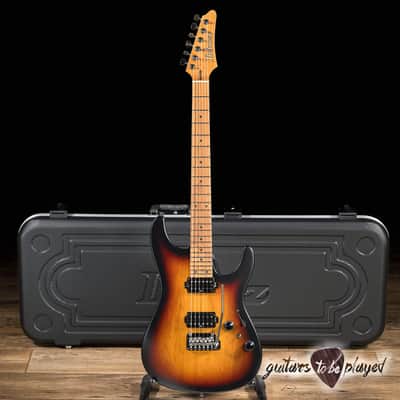 Ibanez AZ2402 Prestige HH Roasted Maple Neck Guitar w/ Case –Tri-Fade Burst Flat image 1