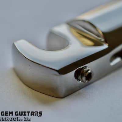 New! Gibson OEM Wraptail Tailpiece with Studs Nickel Finish fits Les Paul Special, Sg Special, Melody Maker Wrap Tail image 4