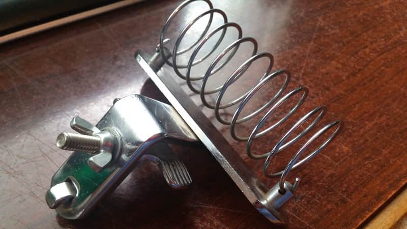 VINTAGE Pearl Hoshino Bass Drum Hoop Mount Stick Holder MIJ MADE IN JAPAN 60s Chrome VERY NICE !!! image 1
