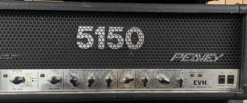 Peavey 5150 original "Block Logo" 120-Watt Guitar Head 1990s - Black image 1