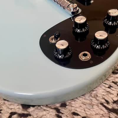 1963 Gibson Melody Maker Refinished Brazilian Rosewood Pelham Blue image 4