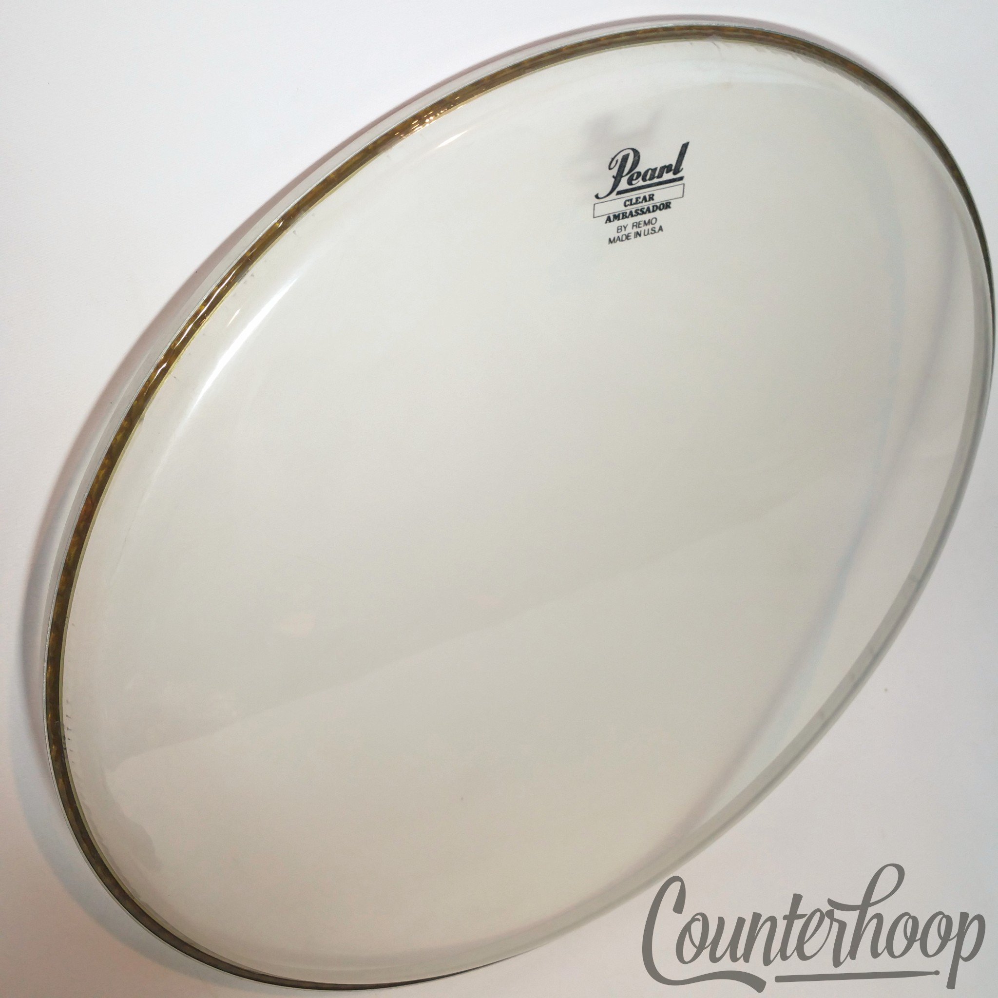 Pearl 18" Clear Ambassador by Remo Floor Tom Drum Head Batter/Resonant USA* — main photograph