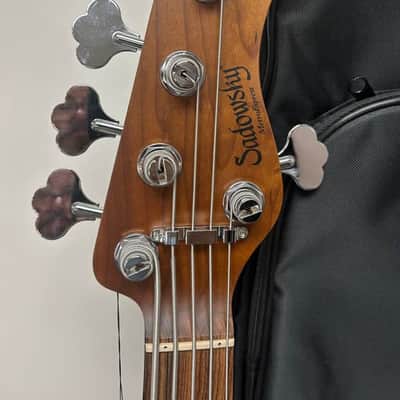 Sadowsky MetroExpress J/J 5 String Bass Fretless w/Lines Tobacco Sunburst image 3