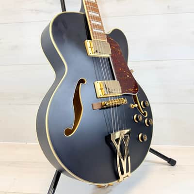 Ibanez AF75G-BKF Artcore Hollowbody Electric Guitar – Black Flat Gold Hardware 2021 image 1