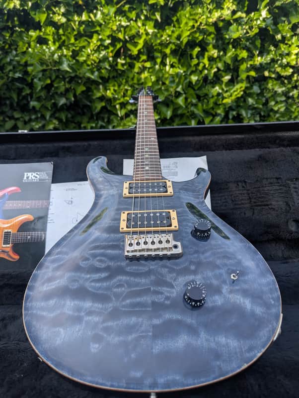 PRS Custom 24 1987 - Whale Blue - 10 top - Moons image 1