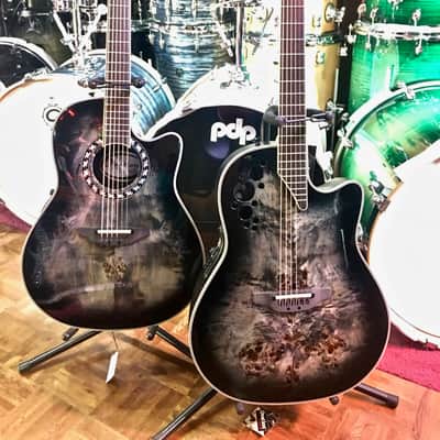Ovation ExoticWood Legend Acoustic/Electric Guitar (Poplar Burl Burst) with Bag (C2078AXP2-PB) image 1