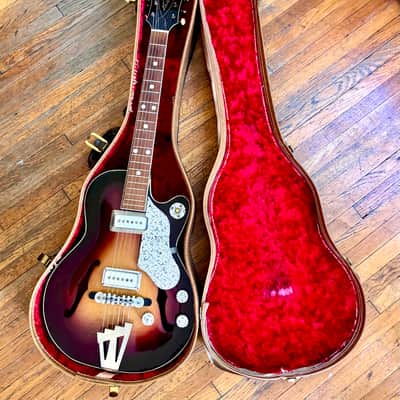 c. 1958 PREMIER BANTAM Deluxe E-704 Multivox Hollow Body Electric Guitar image 14