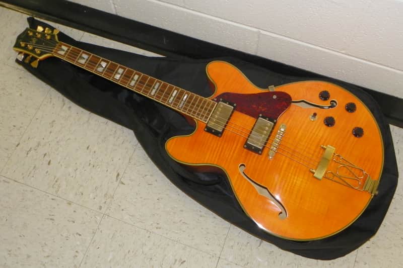 JAY TURSER*JT-142*FAT BODY-FULLY HOLLOW-DOUBLE CUTAWAY-ES-150*ROCKABILLY GUITAR image 1