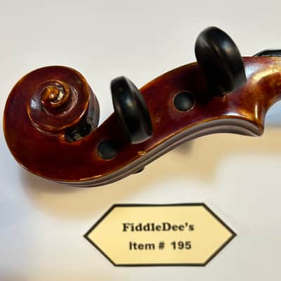 Vintage German violin 4/4 1920s - deep reddish finish high gloss varnish image 6
