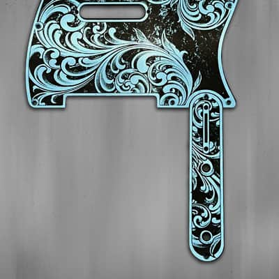 Telecaster 8 Hole Pickguard Acrylic Blue Mirror Guitar Scratch Plate for Fender American/Mexican Standard Tele Cut for Modern Style Parts image 8
