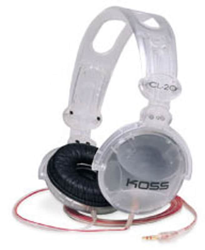 Mint Koss CL-20 Clear Stereo Headphones - #182288 - 6FT CORD image 1