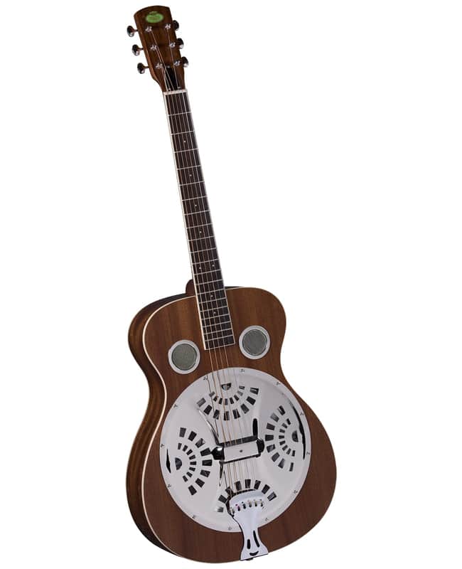 Regal RD-30M Studio Series Roundneck Resophonic Guitar – Natural Mahogany image 1