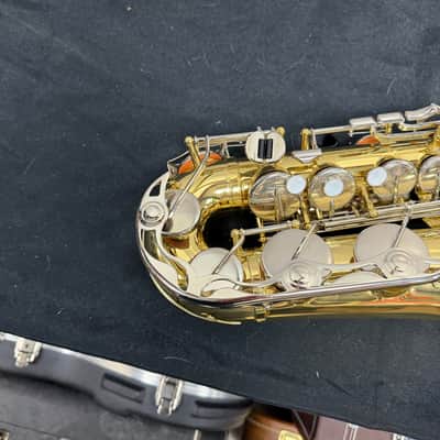 Used Yamaha YAS-23 Alto Sax Saxophone with Case Mouthpiece Neck Strap Just Serviced image 7