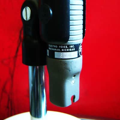 Vintage 1982 Electro-Voice 655C Slim Omnidirectional Dynamic Microphone w accessories 654A 666 655 prop display repair image 9