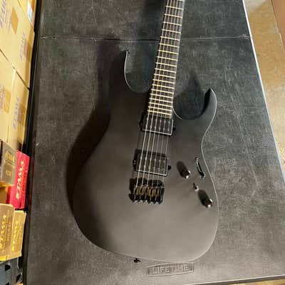 (MINT) Ibanez RGRTB621-BKF Iron Label - Flat Black image 1