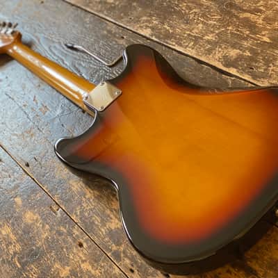 Fender 1969 Reissue Mustang Three Tone Sunburst MIJ Japan 2002 w/ Hardcase image 5