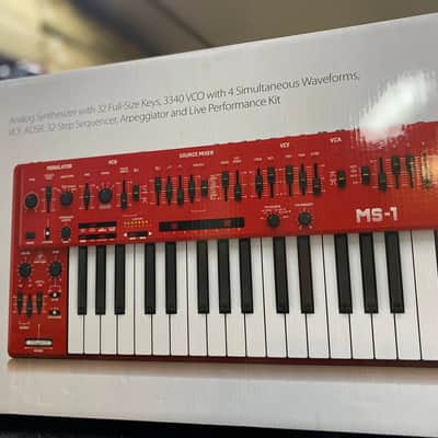 Behringer MS-1 / MS-101 Analog Synthesizer 2019 - Present - Red image 2
