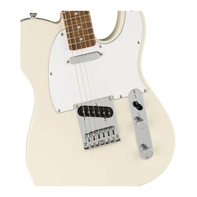 Squier Affinity Series Telecaster 6-String Electric Guitar with Maple 'C' Shaped Neck and 21 frets (Indian Laurel Fingerboard, Olympic White) image 3