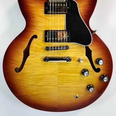 Epiphone ES-335 Figured Top, Raspberry Tea Burst, Inspired by Gibson image 1
