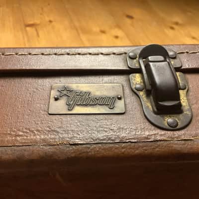 Gibson Lifton Les Paul case 1953, 1954, 1955, 1956, 1957, 1958 Pink  / Brown 4 Latches image 4