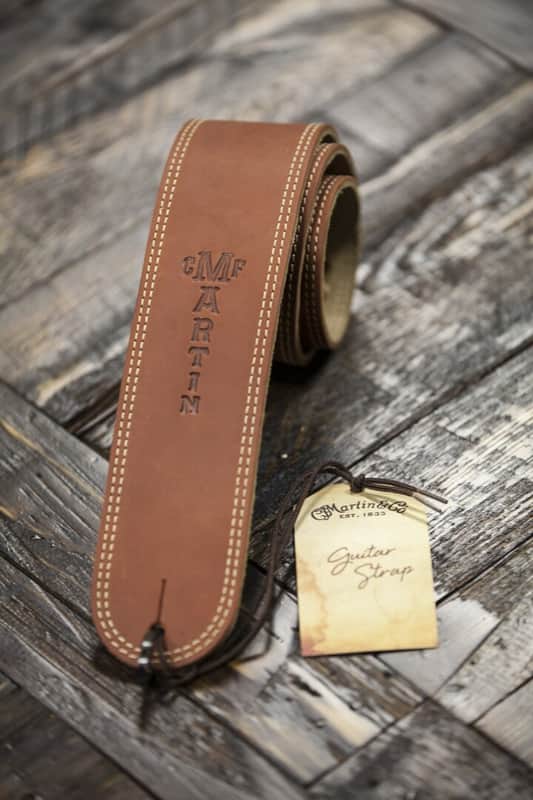 Martin Brown Ball Glove Leather Guitar Strap (18A0012) image 1