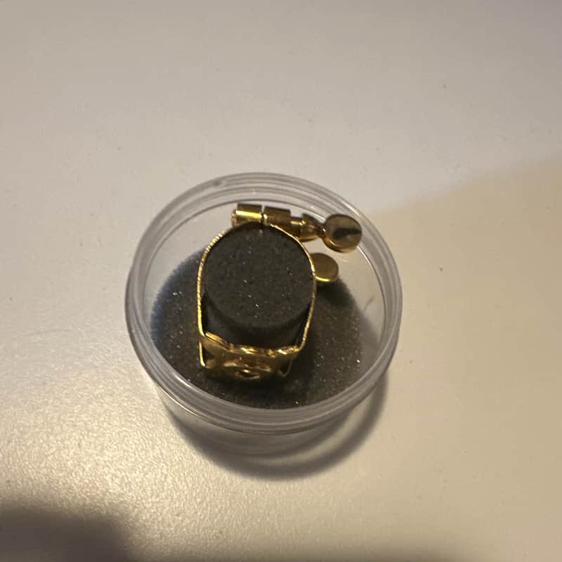 Woodstone ligature Tenor saxophone 2005 - Gold plated image 1