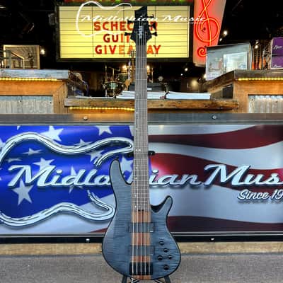 Schecter - Charles Berthoud - CB-5 - 5-String Active Bass Guitar - See Through Black Satin Finish image 9