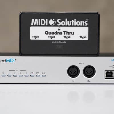 Immagine iConnectivity iConnect MIDI 4+ USB Interface w/ MIDI Solutions QuadraThru #58827 - 2