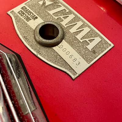 Tama Granstar Custom 5-Piece Drum Set - 1987 - Candy Apple Red - with Hard Shell Cases image 12