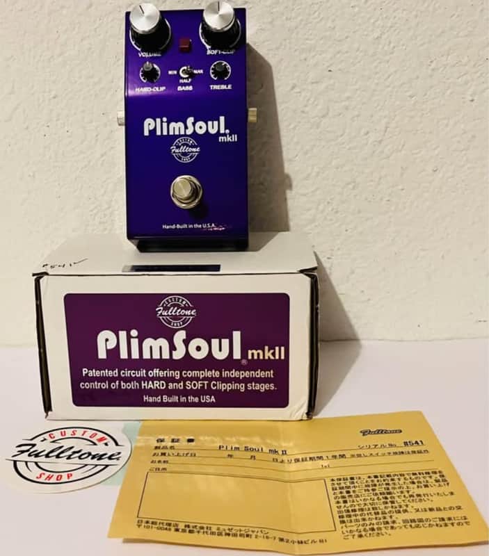 Fulltone Custom Shop PlimSoul mkII Deluxe Distortion Overdrive Boost Boutique Guitar Effects Pedal image 1