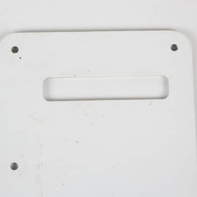 1991 Vintage Fender Stratocaster Plus/Deluxe/American Standard White Tremolo Back Cover USA Strat 1990s image 5