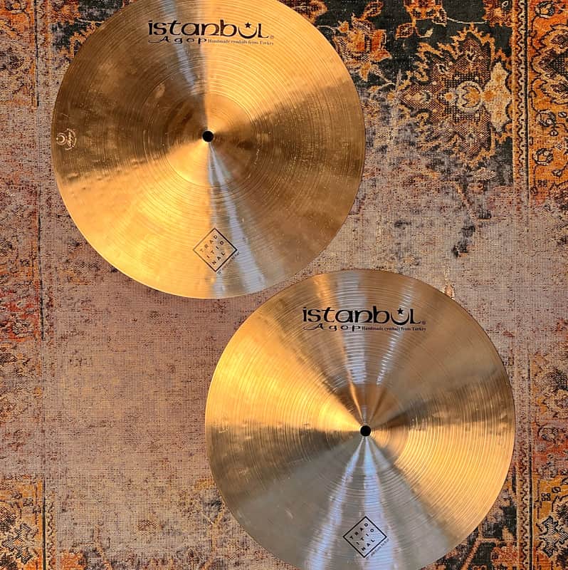 ISTANBUL AGOP 15” TRADITIONAL Hihats ULTRA WARM & SMOOTH Stunning! Perfect! 1162 1332 g image 1