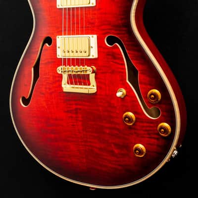 Knaggs Guitars - Sheyenne - Hollow Body - Indian Red Burst Sheyenne - Hollow Body - Gloss -  OHSC - Call for Best Price !!! image 5