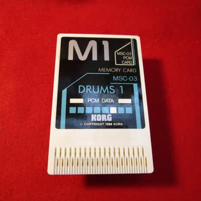 KORG M1 PCM Program Cards MSC-03 / MPC-03 "DRUMS 1" Tested Expedited Free shipping image 6
