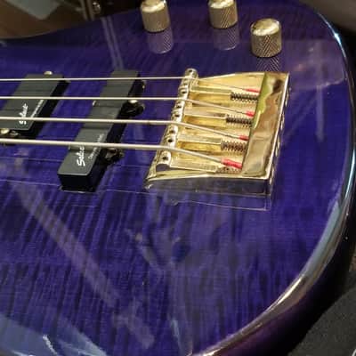 B.C. Rich INNOVATOR-4 string bass 1990'S Blue image 1