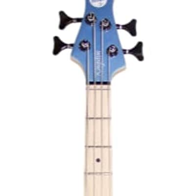 MTD Kingston Kingston LK4 Lake Placid Blue Gloss, Maple Fretboard image 8