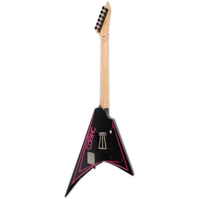 ESP Edwards E-AL-166 Pink Sawtooth Alexi Laiho Signature Lefty