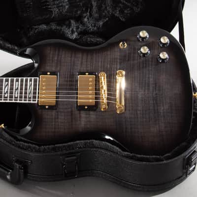 2024 Gibson SG Supreme Translucent Ebony Burst with AAA-Maple Top | Original Case image 1