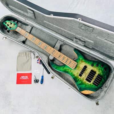 AC Guitars RetroB 5/35 Custom Figured Maple 5-String 2025 - Green Burst image 20