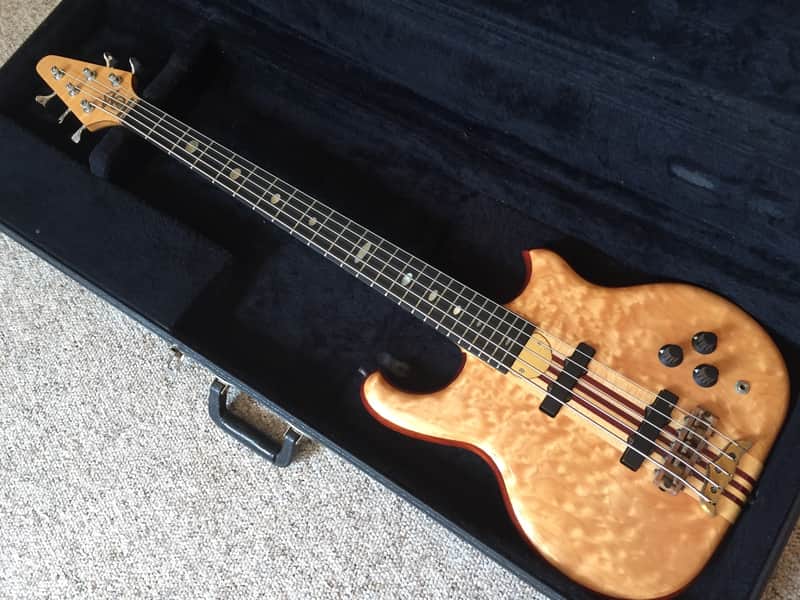 Alembic Persuader Distillate 5 String Bass Quilted Maple 1988 image 1