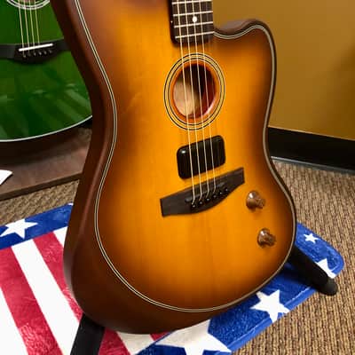 Fender Acoustasonic® Standard Jazzmaster®, Honey Burst image 3