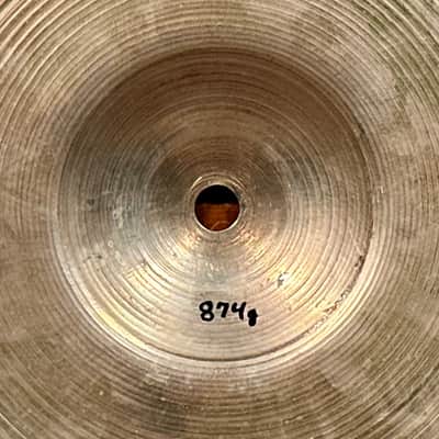 15" Zildjian A 1940s-50s Trans Stamp/Small Stamp Hi-Hat Cymbal Pair 874g/910g *Video Demo* image 7