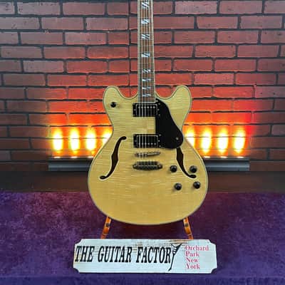 2005 Washburn HB35 Semi-Hollow Electric Guitar- Natural Gloss - w/ Hard Case image 1