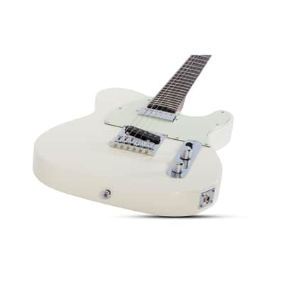 Schecter Nick Johnston Signature PT Electric Guitar in Atomic Snow with Schecter Universal Hard Shell Carrying Case image 6