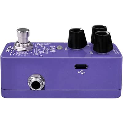 NUX NRV-3 Damp Mini Pedal with Three Classic Reverb Models Effects Pedal Blue image 3