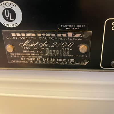 Marantz Model 2100 vintage stereo tuner 1970’s image 9